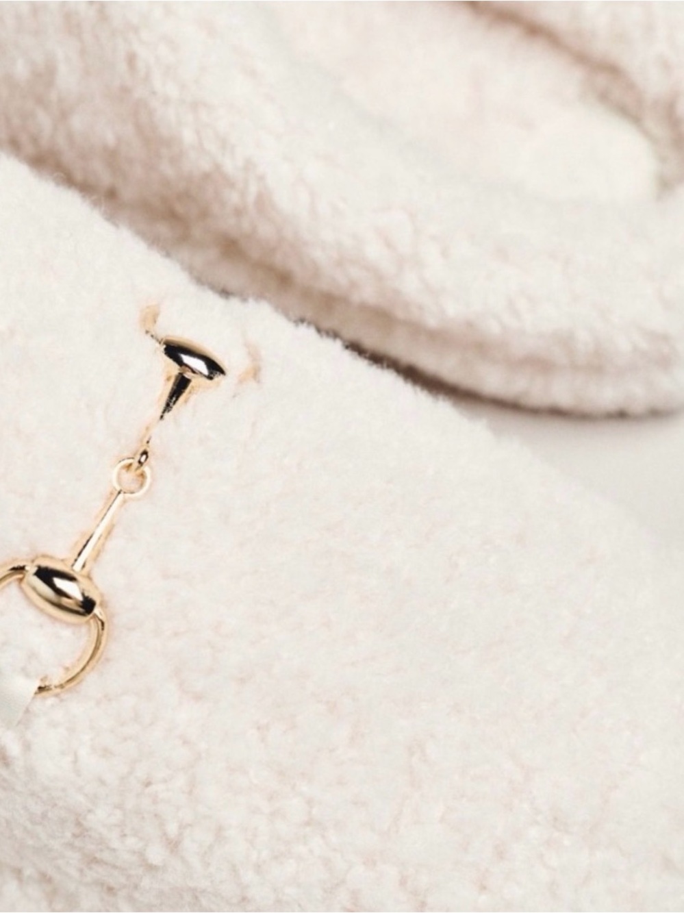 Anthropologie Sherpa Fleece Bit Scuff Slippers - Picture 3 of 4
